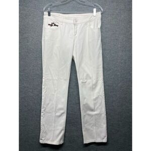 Gucci New Straight White Denim Jeans Women's Size 42 Made In Italy Designer Pant
